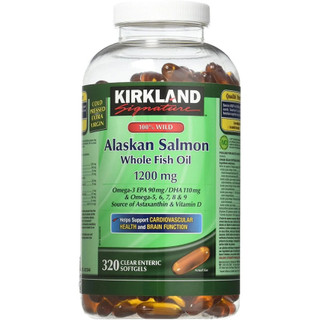 امگا ۳ کرکلندسبز 1200mg (320 عددی) انقضا 2028 < 2029 (روغن سالمون وحشی آلاسکا)